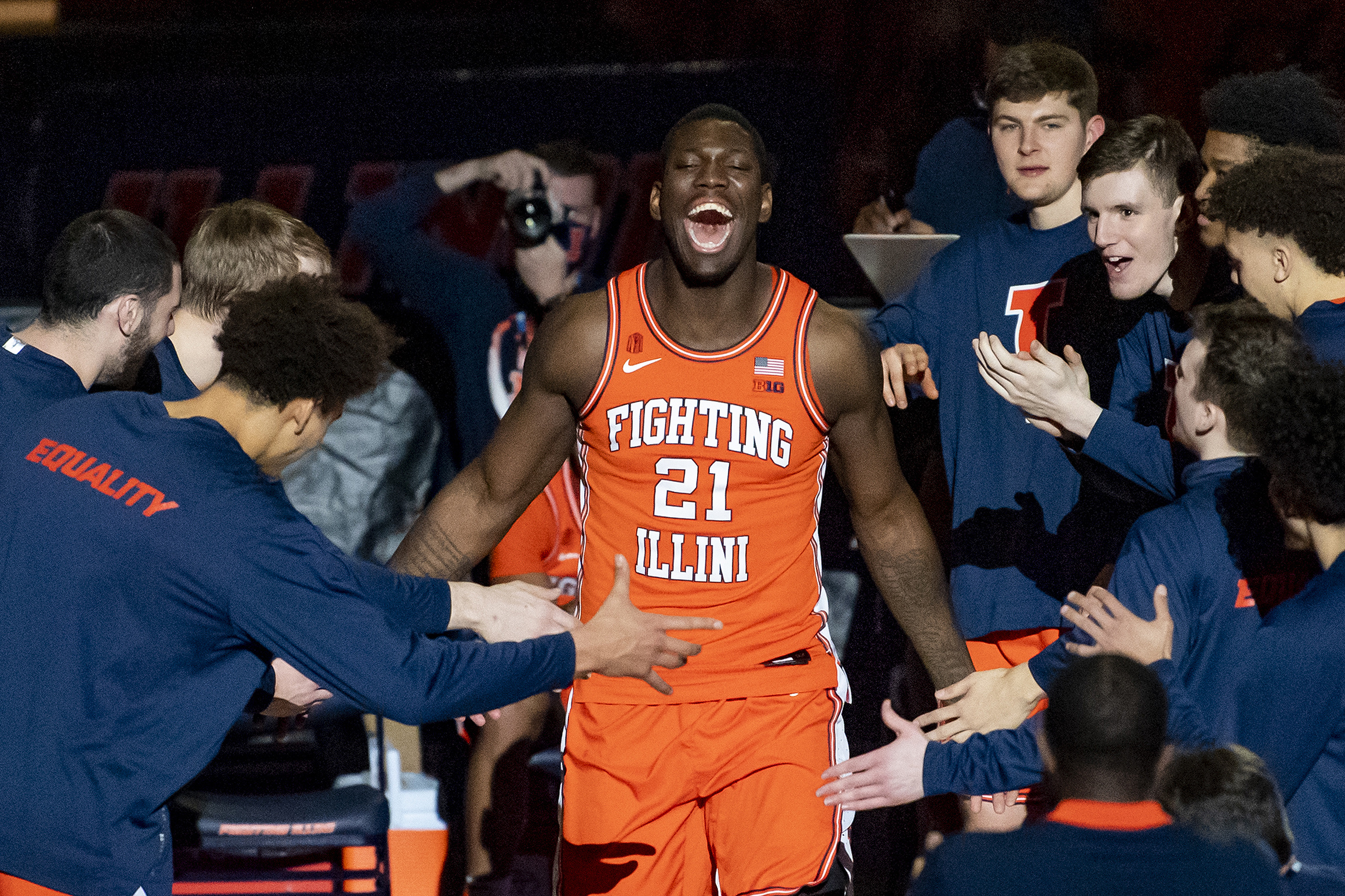 Illinois basketball legend Kofi Cockburn.