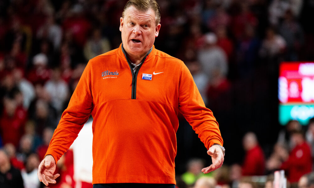 Illinois basketball coach, Brad Underwood.