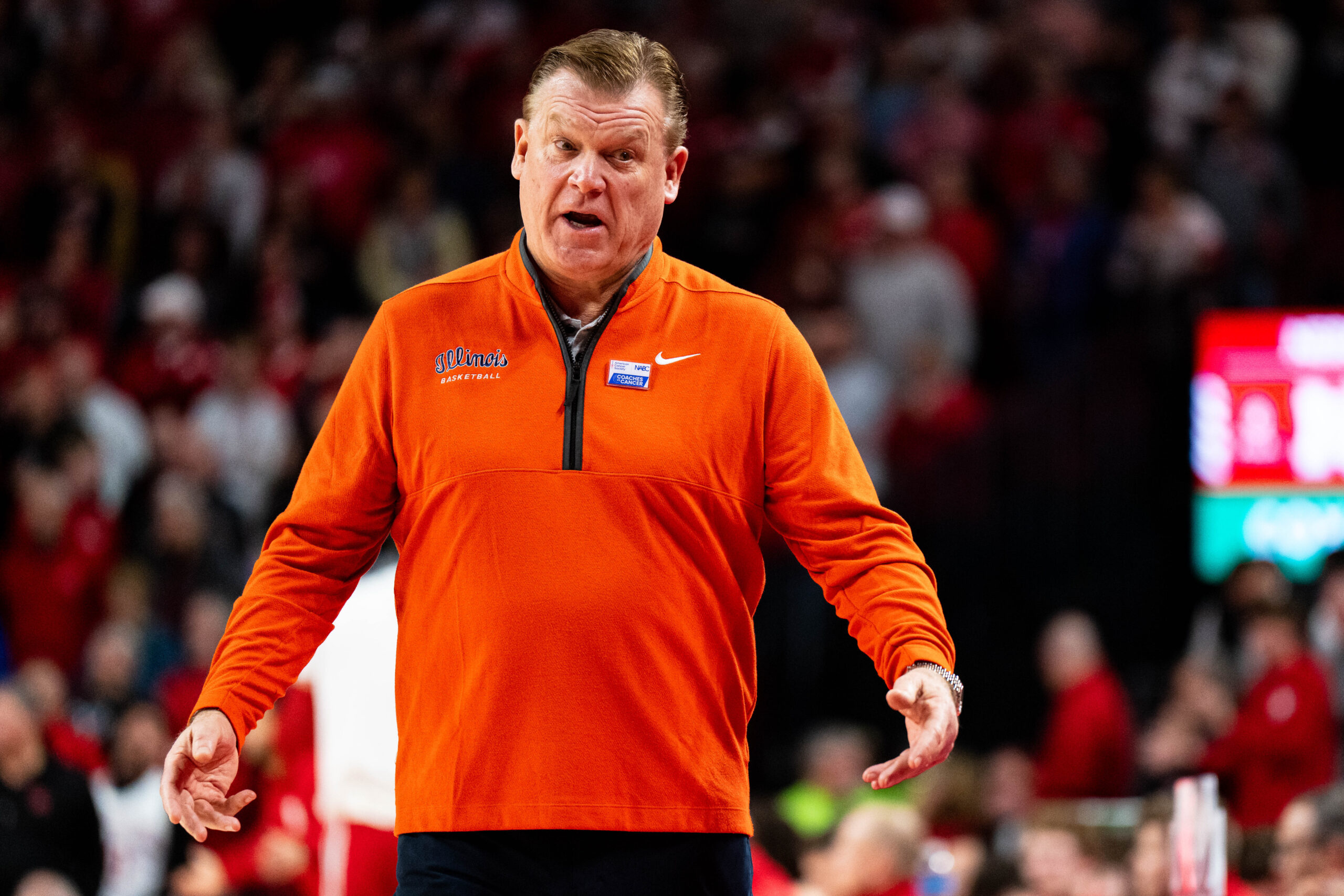 Illinois basketball coach, Brad Underwood.