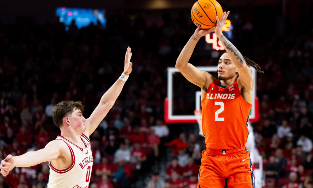 Illinois basketball sophomore Dravyn Gibbs-Lawhorn.