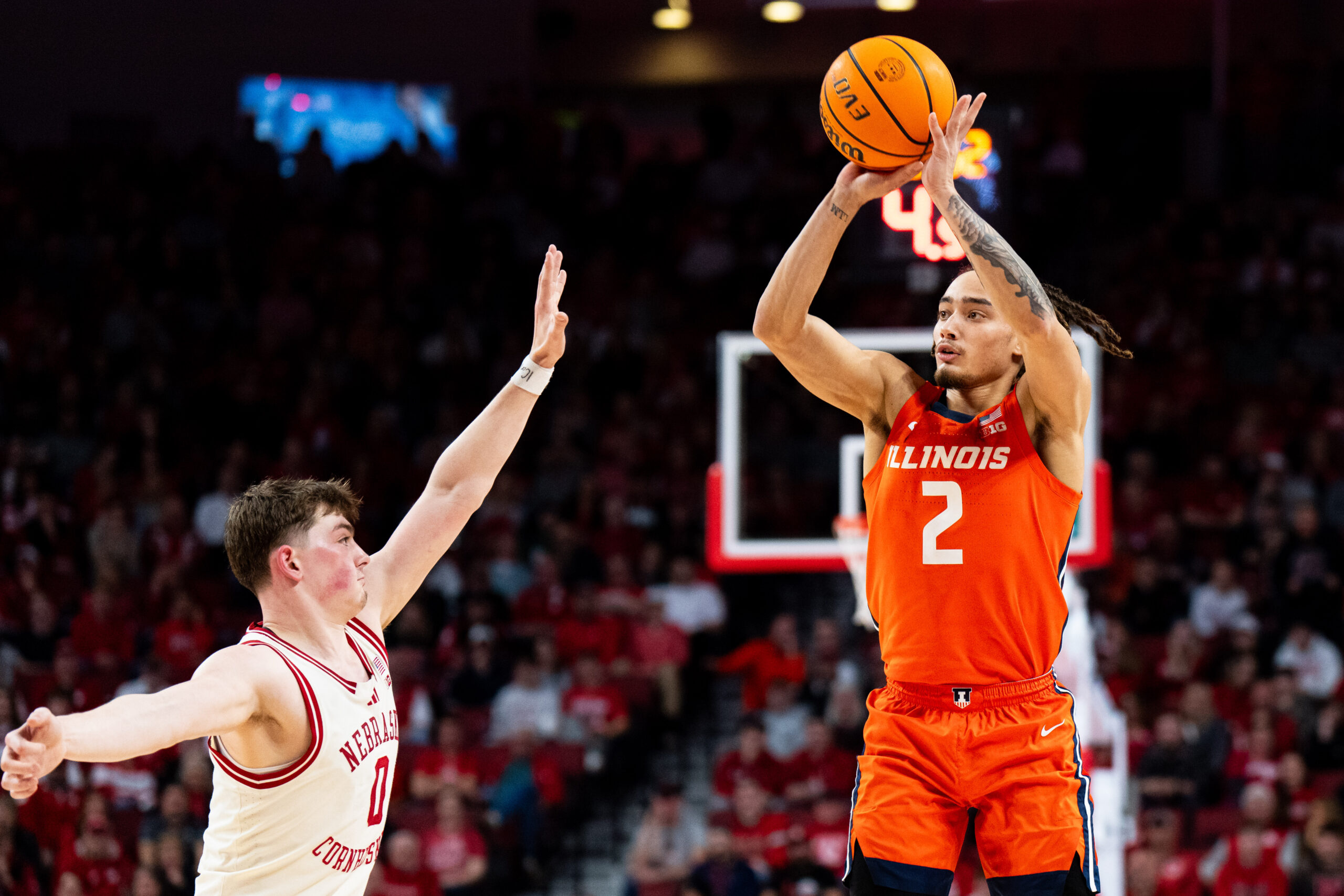 Illinois basketball sophomore Dravyn Gibbs-Lawhorn.