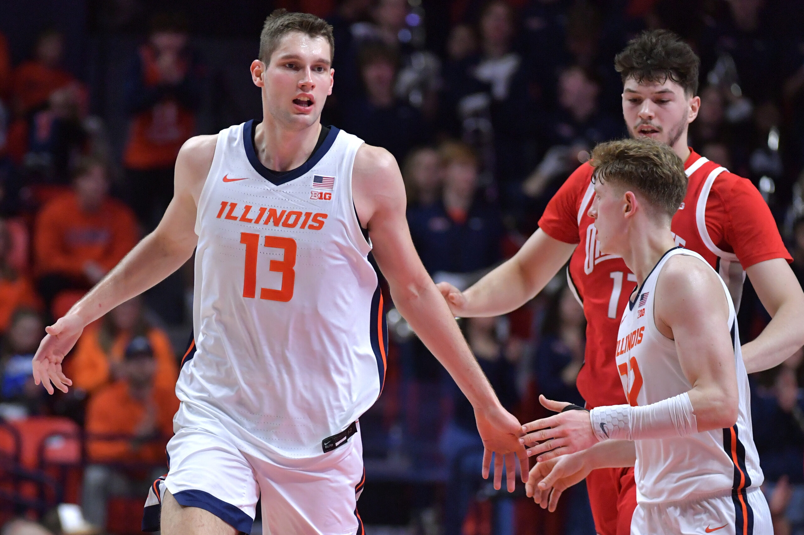 Two of the Big three members for Illinois basketball.