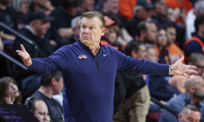 Illinois basketball head coach, Brad Underwood.