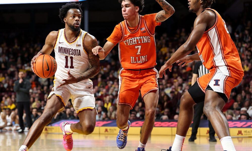 Illinois basketball freshman stars Will RIley and Morez Johnson.