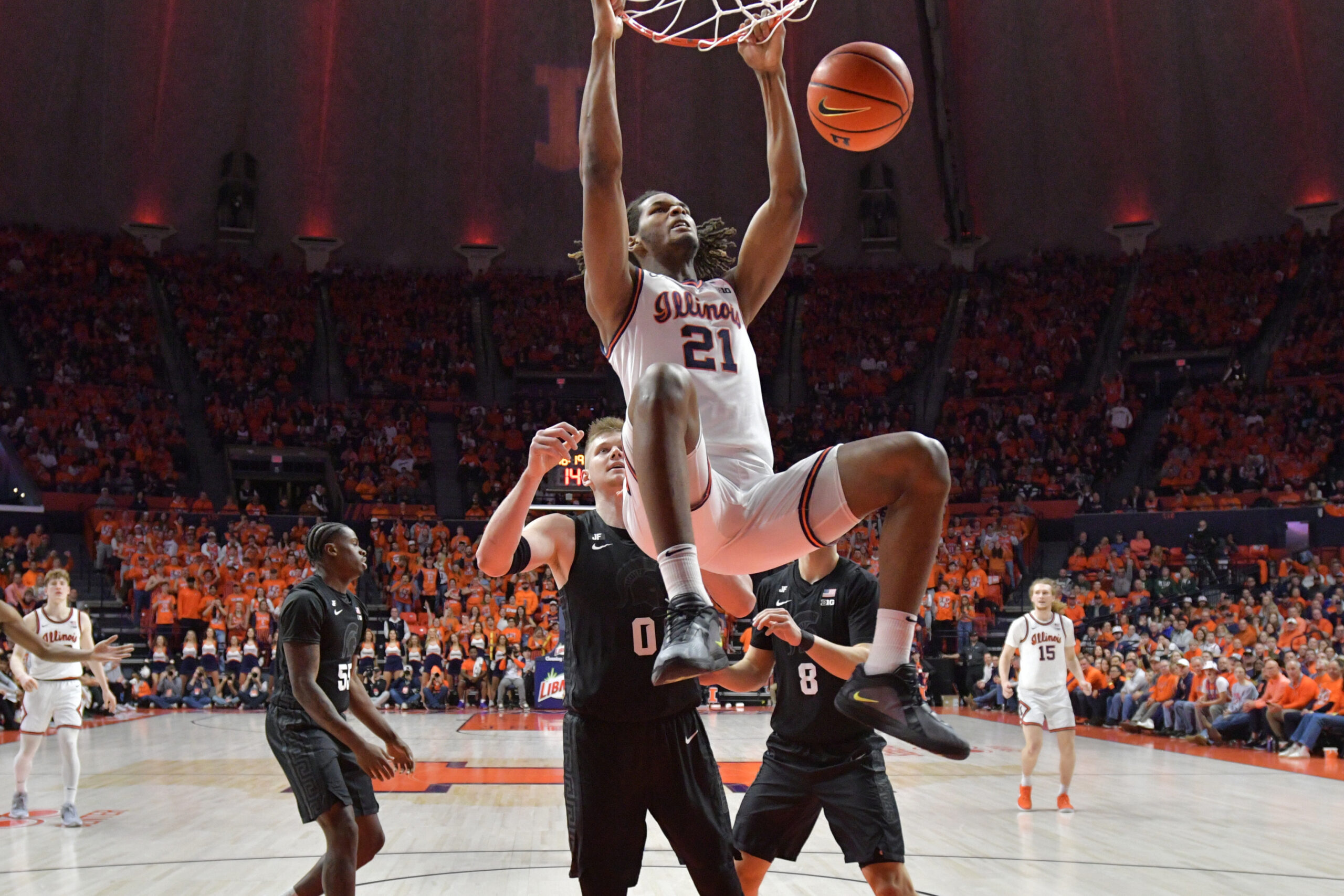 Illinois Basketball freshman Morez Johnson jr.