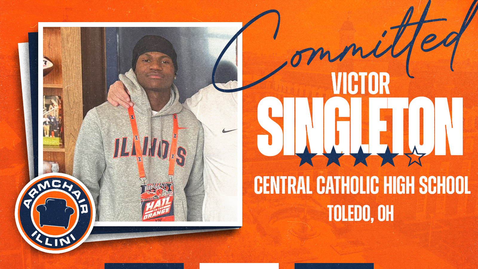 Illinois Football landed Victor Singleton.