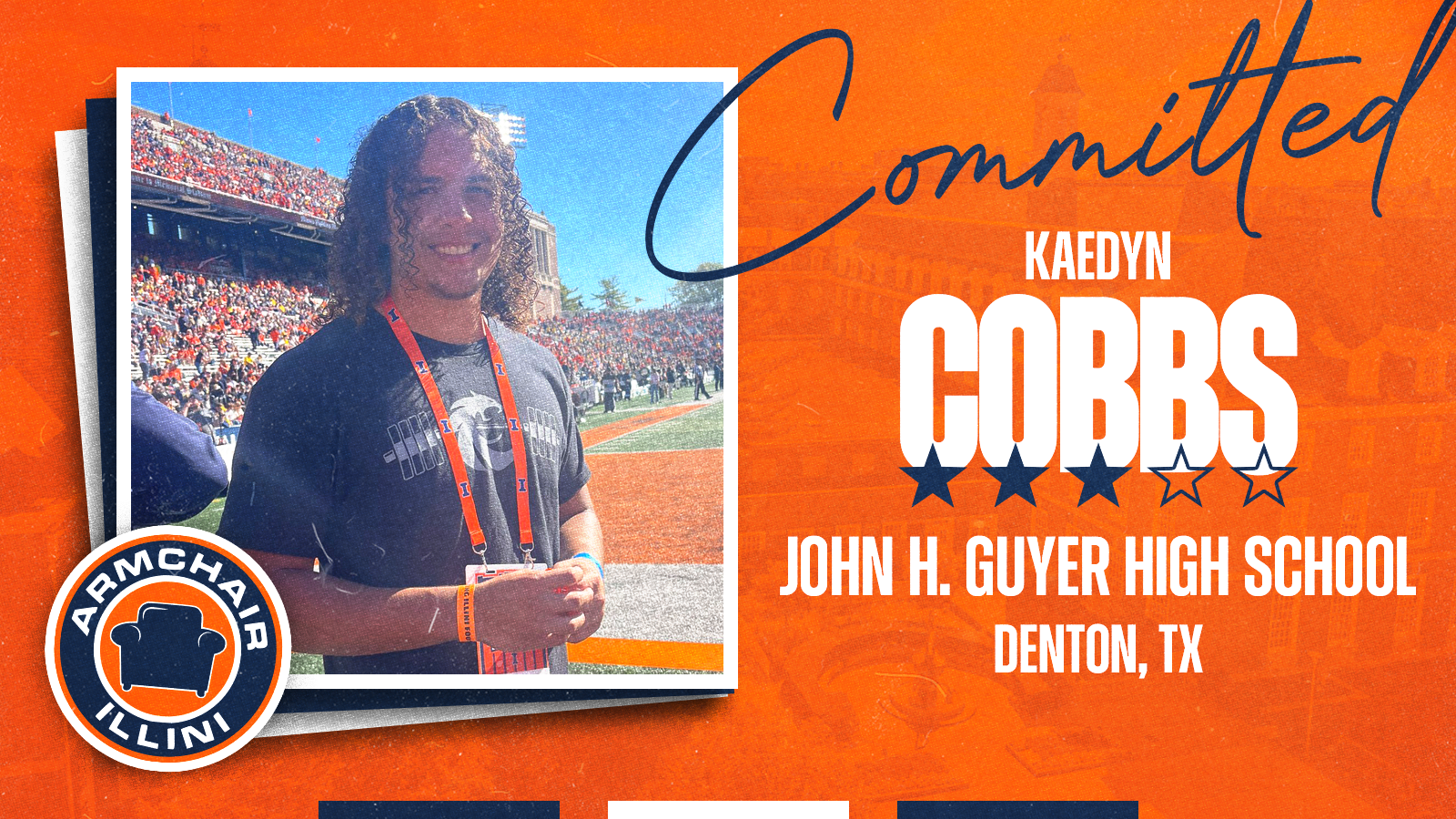 Illinois football news commitment of Kaedyn Cobbs.