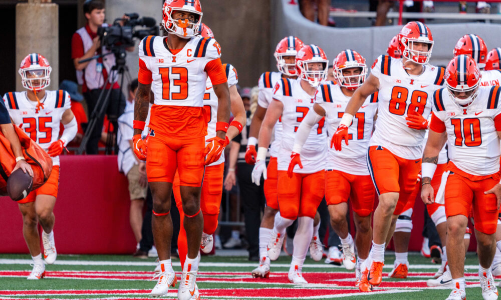 Illinois Football WR Pat Bryant Stares Down Nebraska