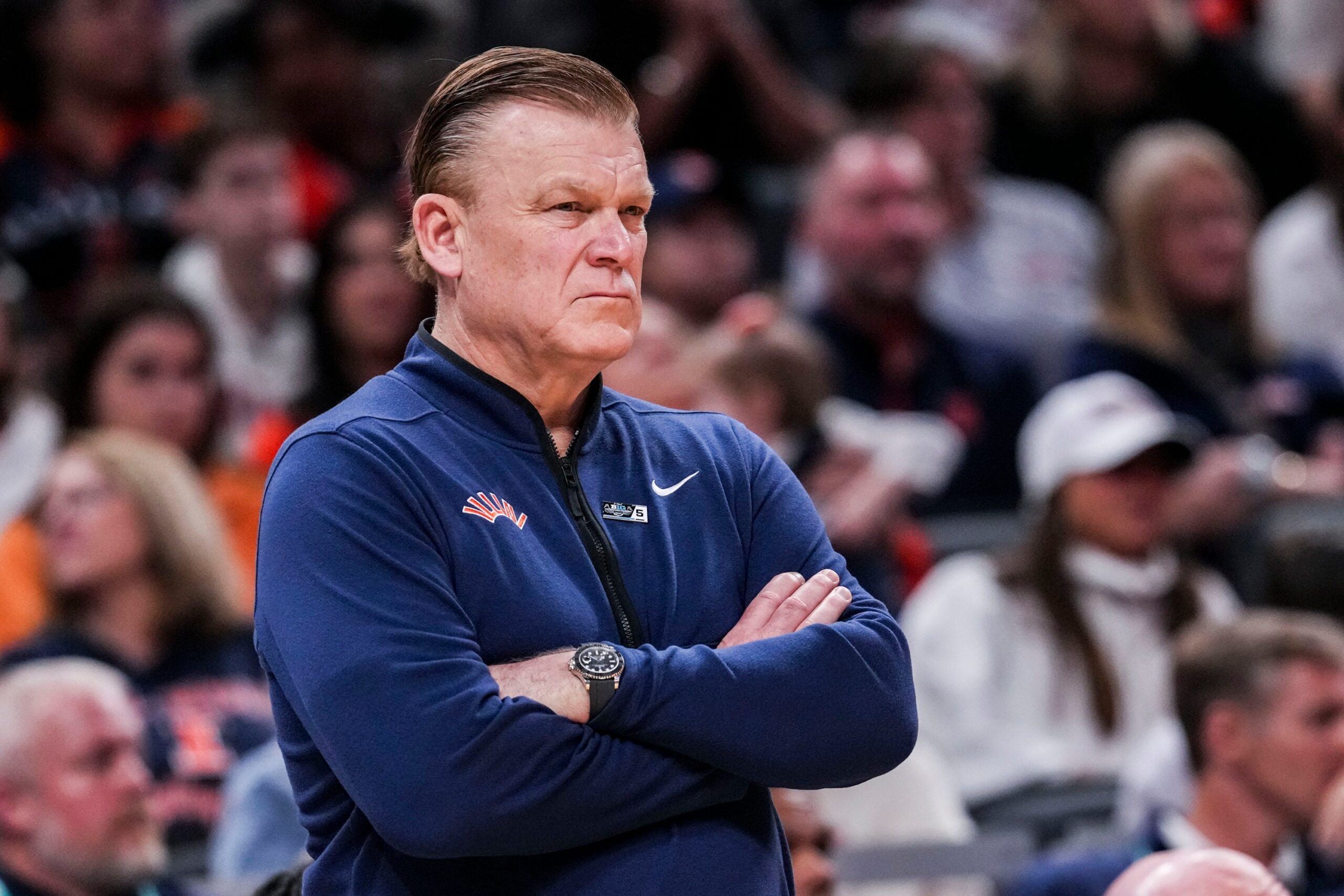 Illinois basketball head coach Brad Underwood.