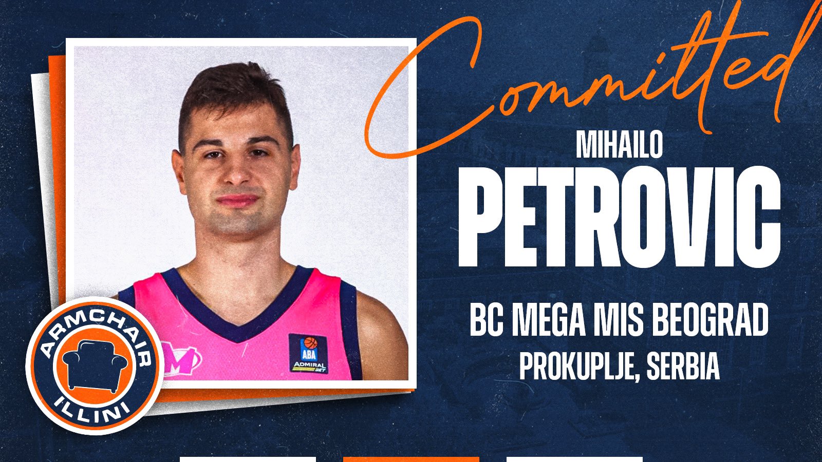 illinois basketball commit Mihailo Petrovic.