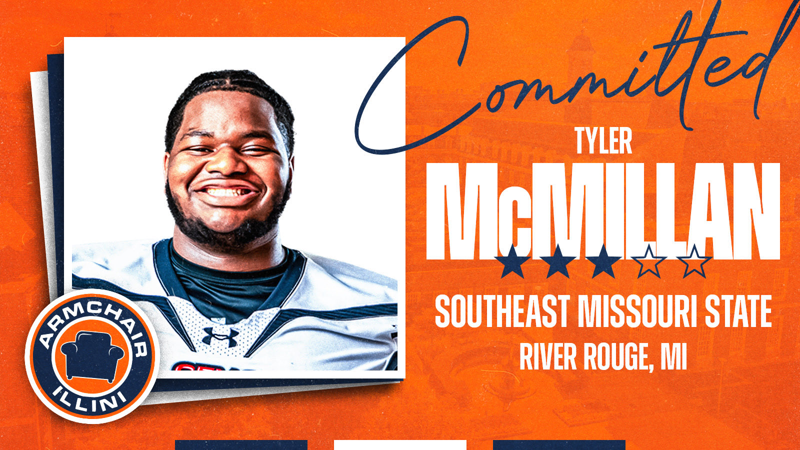 News; Illinois Football welcomes in transfer lineman Tyler McMillan.