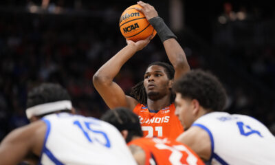 Former Illinois basketball center Morez Johnson.