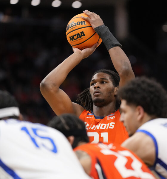 Former Illinois basketball center Morez Johnson.