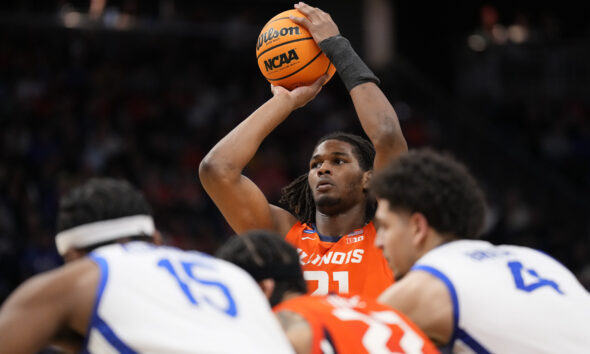 Former Illinois basketball center Morez Johnson.