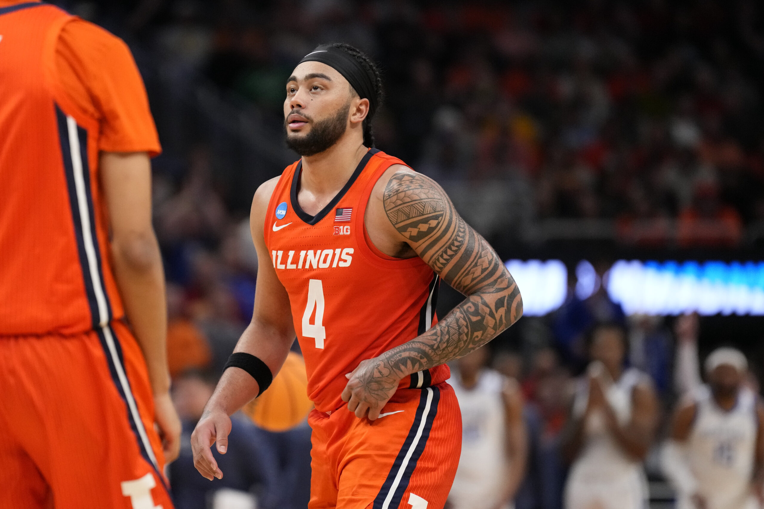 Illinois basketball guard Kylan Boswell.