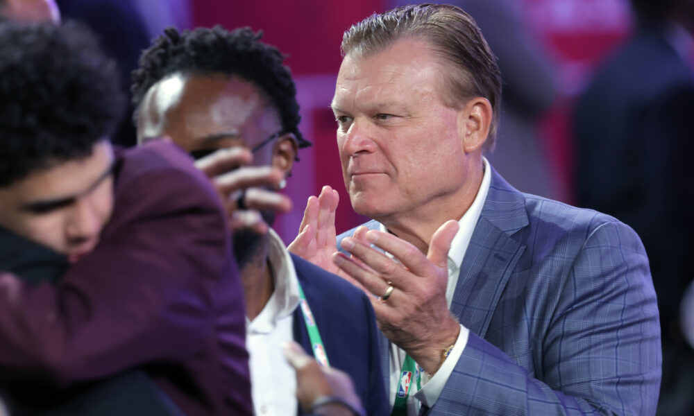 Illinois basketball head coach Brad Underwood at the 2025 NBA Draft.