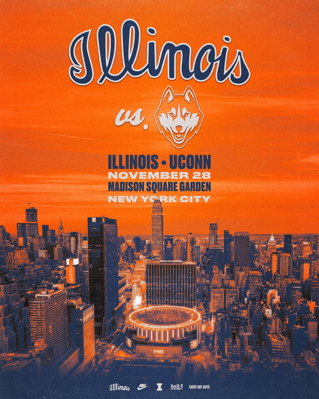 Illinois basketball vs Uconn