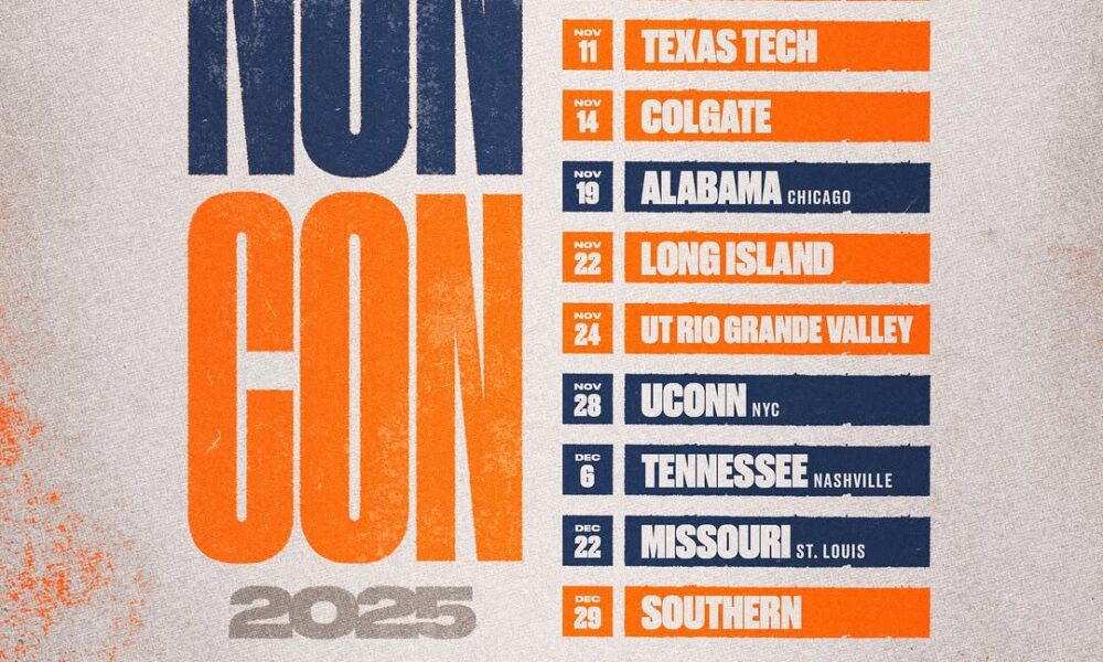 The illinois basketball non-conference schedule.