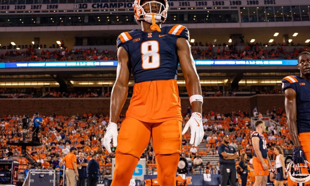 Illinois wide receiver Malik Elzy.