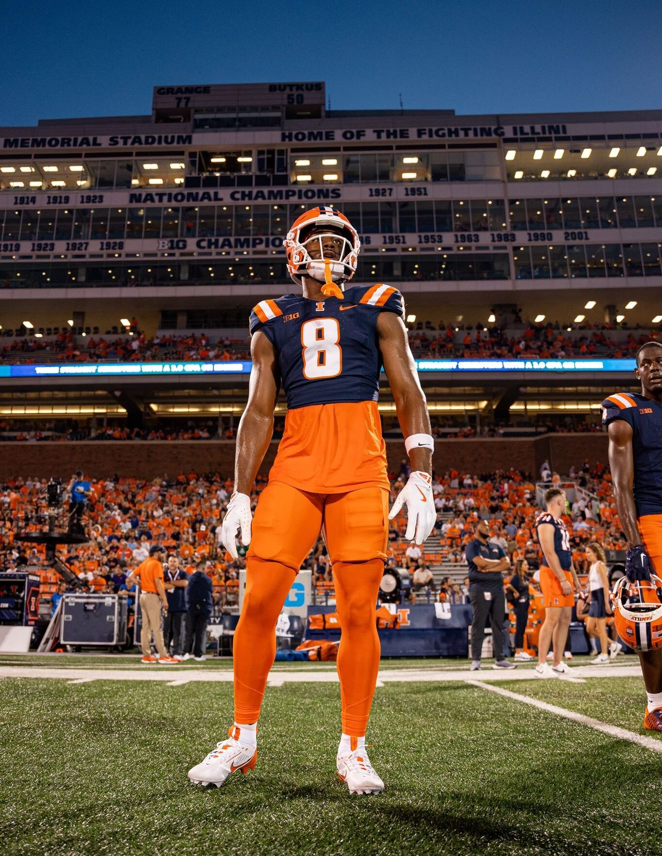 Illinois wide receiver Malik Elzy.