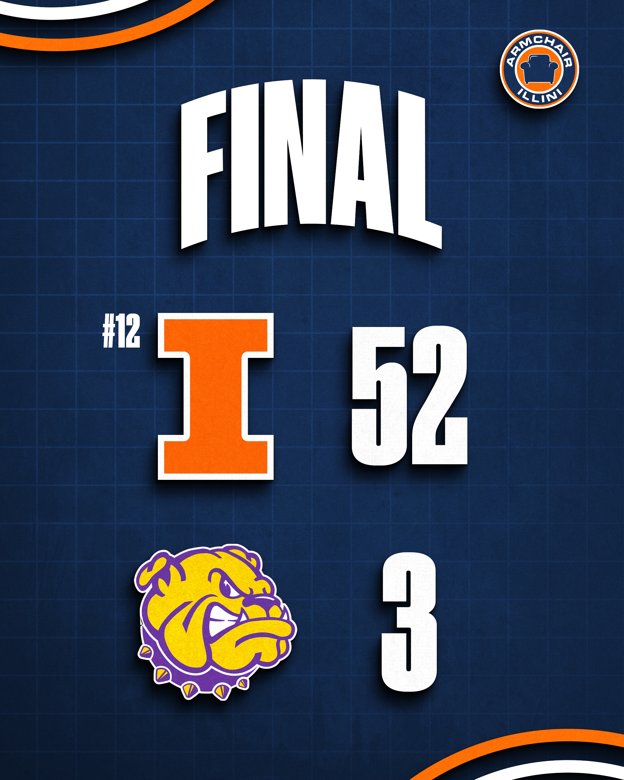 Illinois football dominates