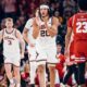 Illini basketball wing Ty Rodgers during the Big Ten tournament in 2024.