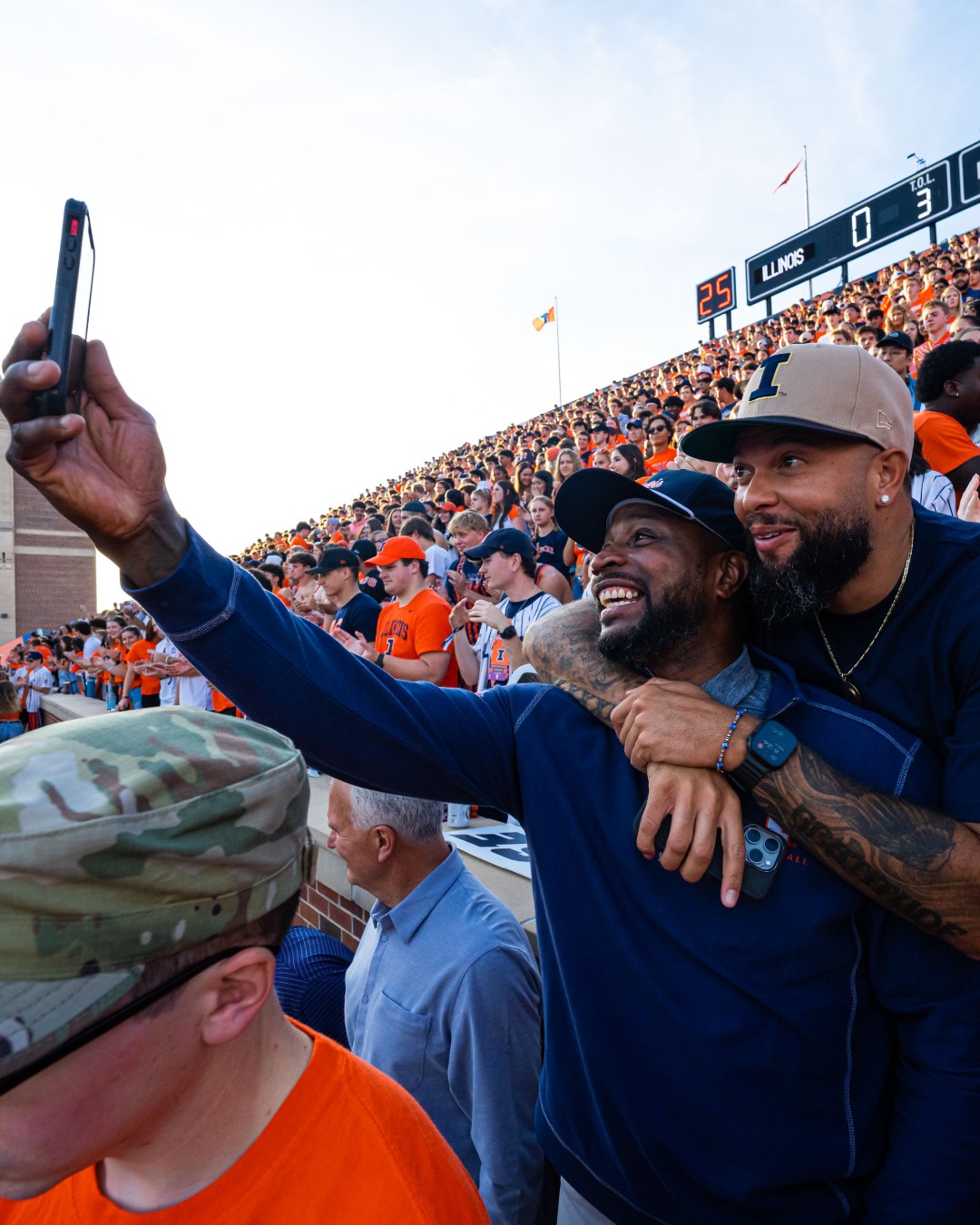 Two Illinois basketball legends in Dee Brown and Deron Williams.