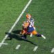 illinois kicker David Olano kicks a field goal.