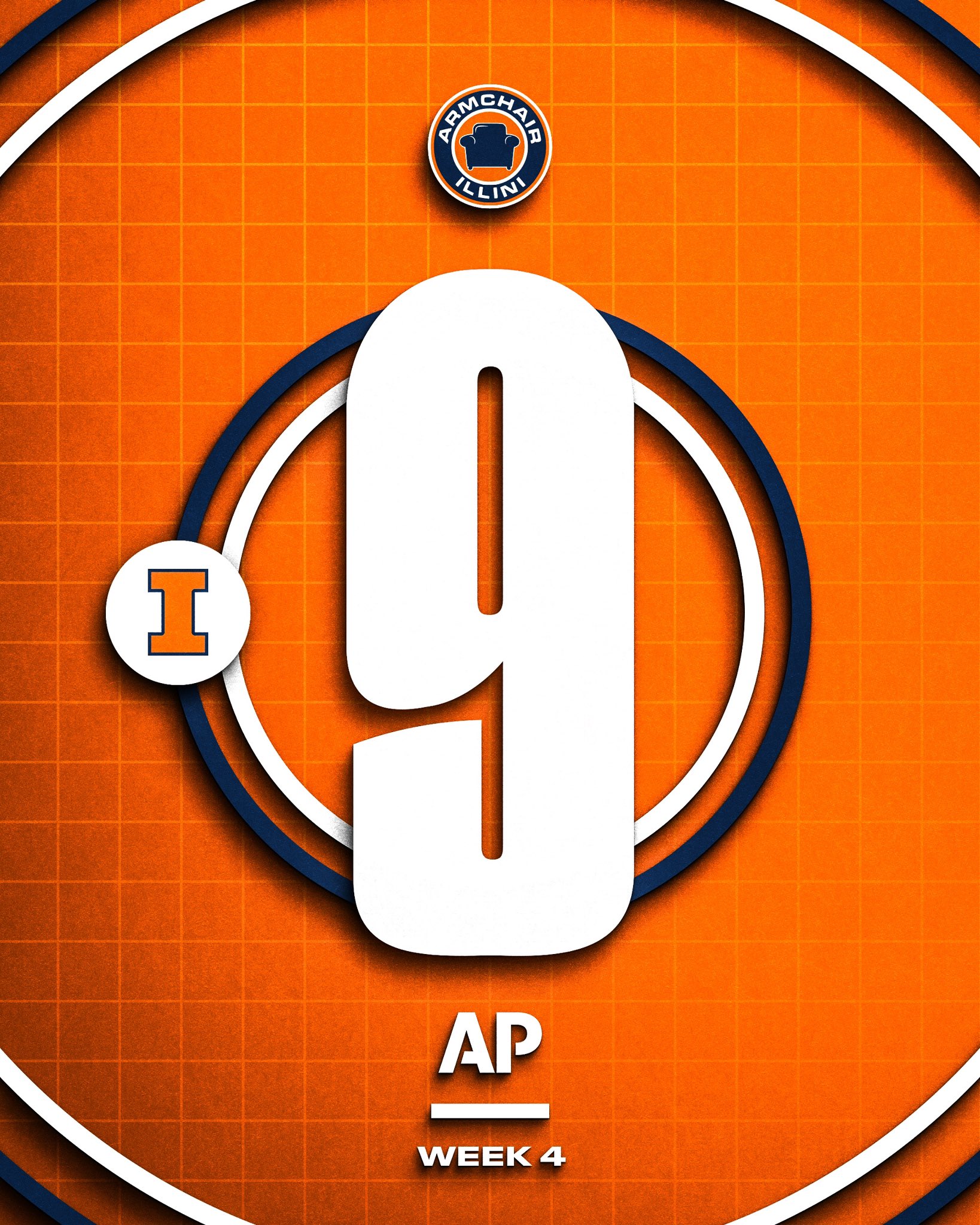 Illinois football comes in ranked at 9th overall.