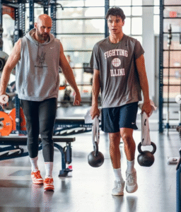 Andrej Stojakovic - Illinois Basketball. Credit: Andrej Stojakovic on Instagram. (@Andrejstojakovic)