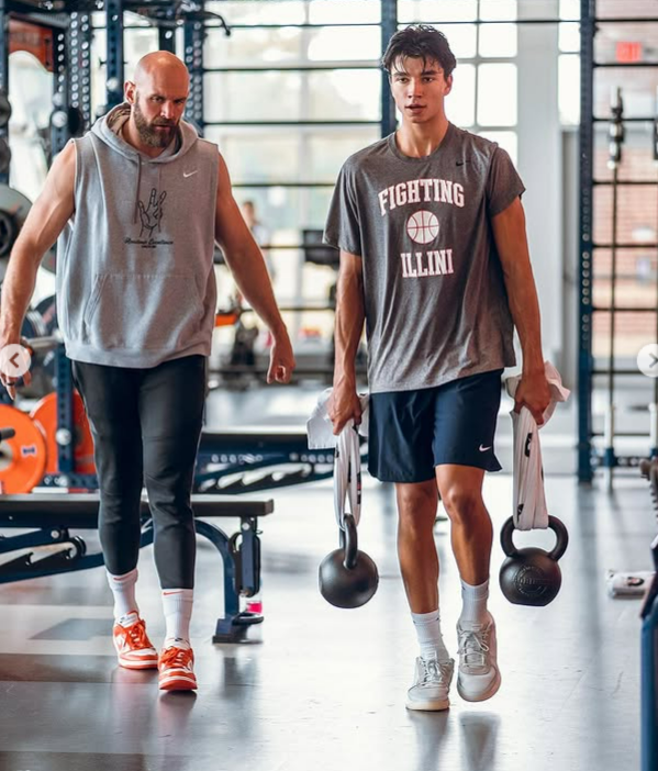 Andrej Stojakovic - Illinois Basketball. Credit: Andrej Stojakovic on Instagram. (@Andrejstojakovic)