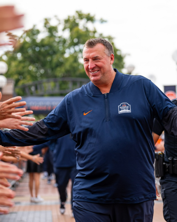 Illinois Football. Bret Bielema. Credit: Illinois Football on Instagram. (@IlliniFootball)
