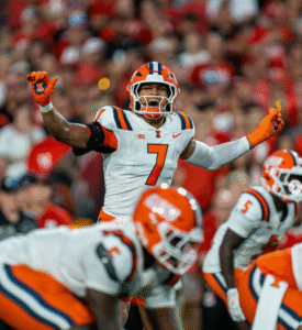 Illinois Football. Matt Bailey. Photo Credit: Matt Bailey on Instagram (matthew_bailey7)