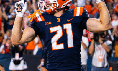 Illinois Football. Aidan Laughery. Photo Credit: Aidan Lauhgery on Instagram. (@aidanlaughery).
