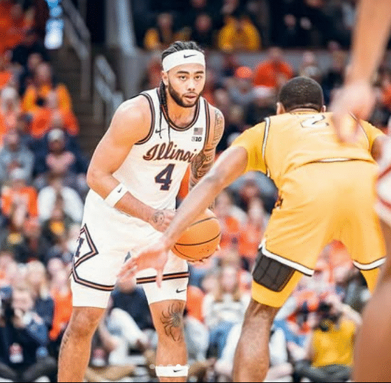 Illinois Basketball. Kylan Boswell. Photo Credit: Kylan Boswell on Instagram. (@kylanboswell).