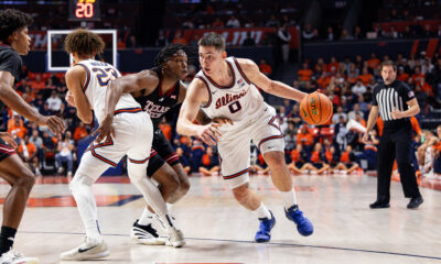 Illinois Basketball Freshman David Mirkovic. Photo Credit: David Pollak - Armchair Illini.