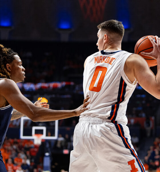 Illinois basketball forward David Mirkovic