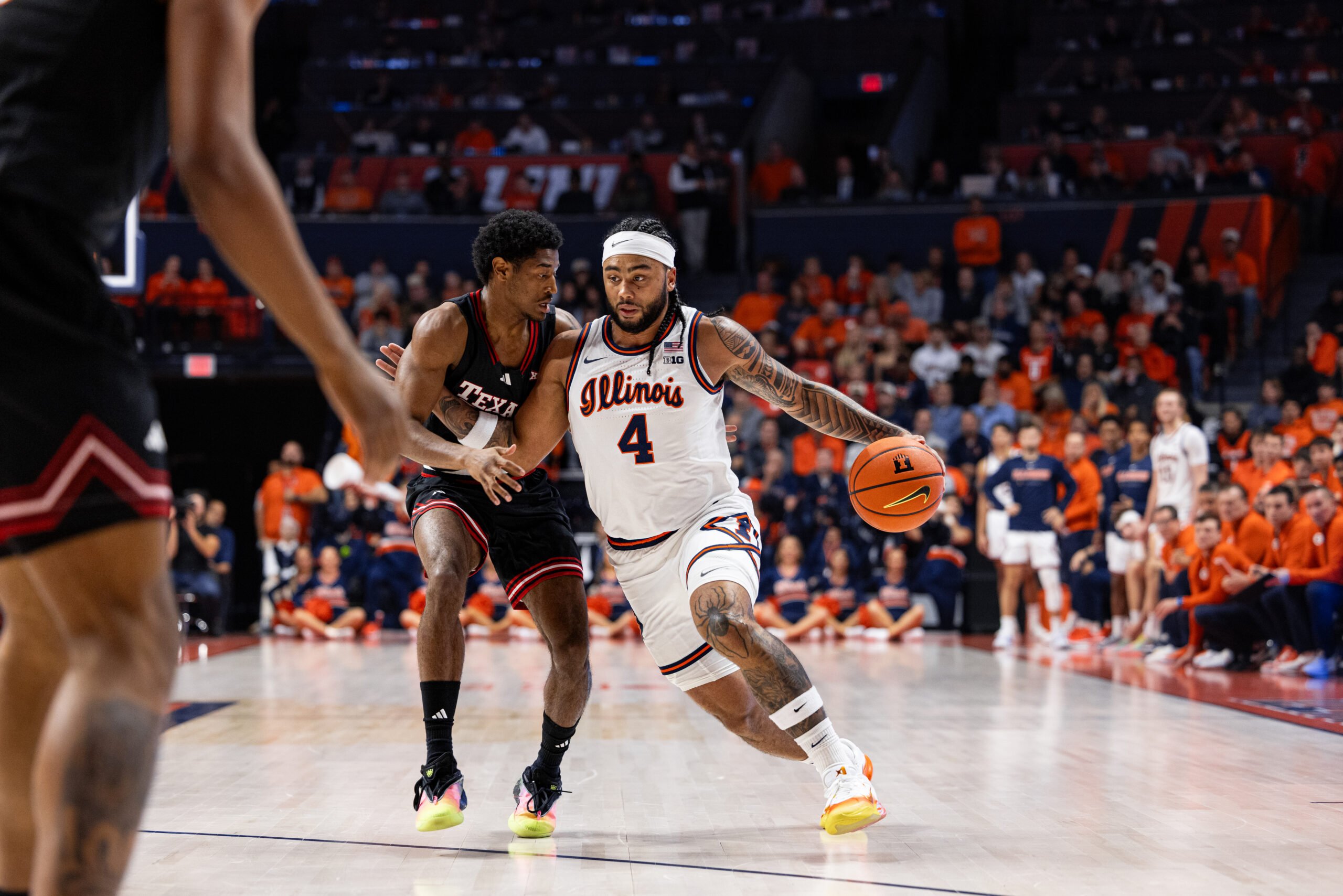 Illinois Basketball. Kylan Boswell. Texas Tech. Photo Credit: David Pollak, Armchair Illini.