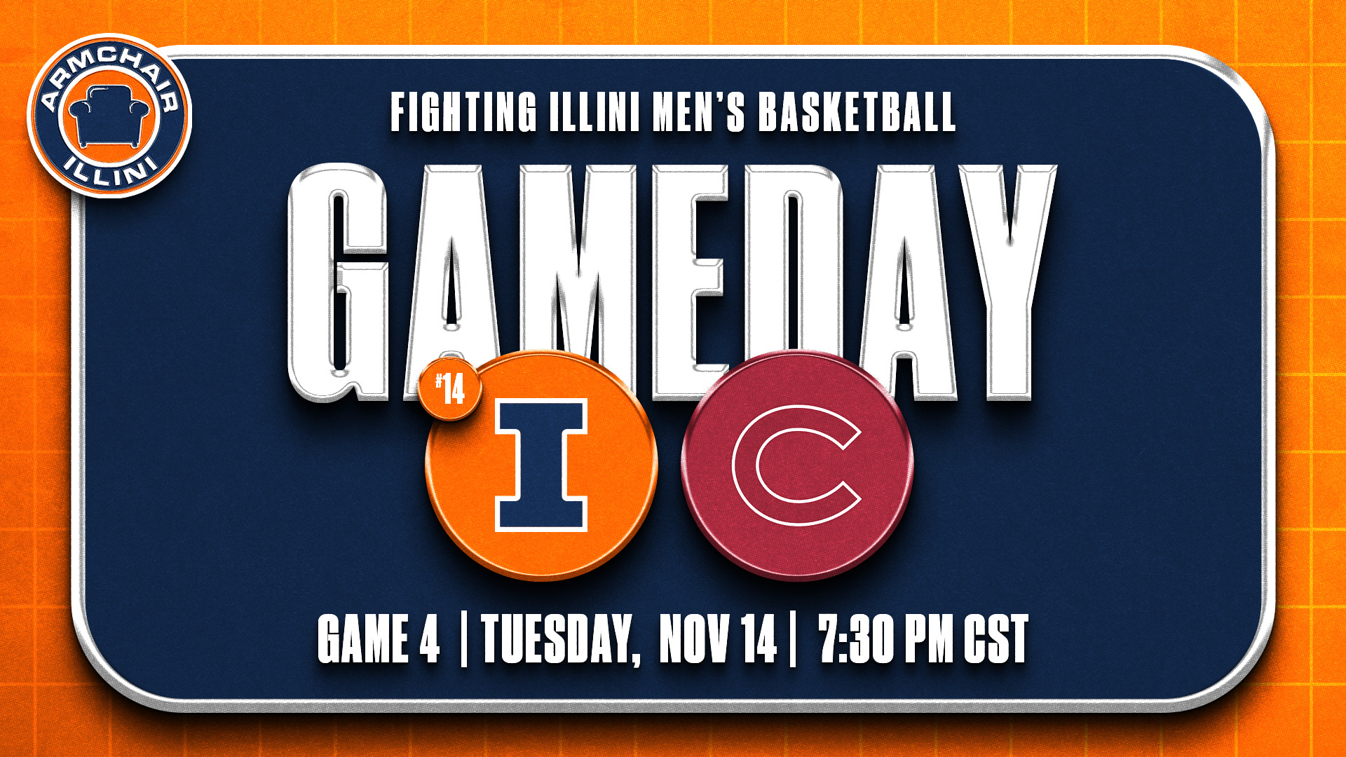Illinois basketball vs Colgate Raiders.