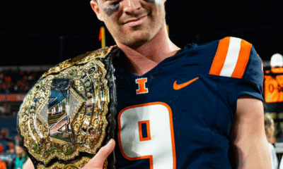 Illinois Football. Luke Altmyer. Photo Credit: Illinois Football on X (@IlliniFootball).