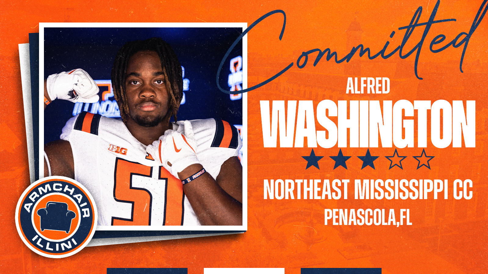 Illinois football commit Alfred Washington