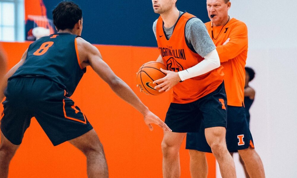 Illinois basketball guard Mihailo Petrovic.