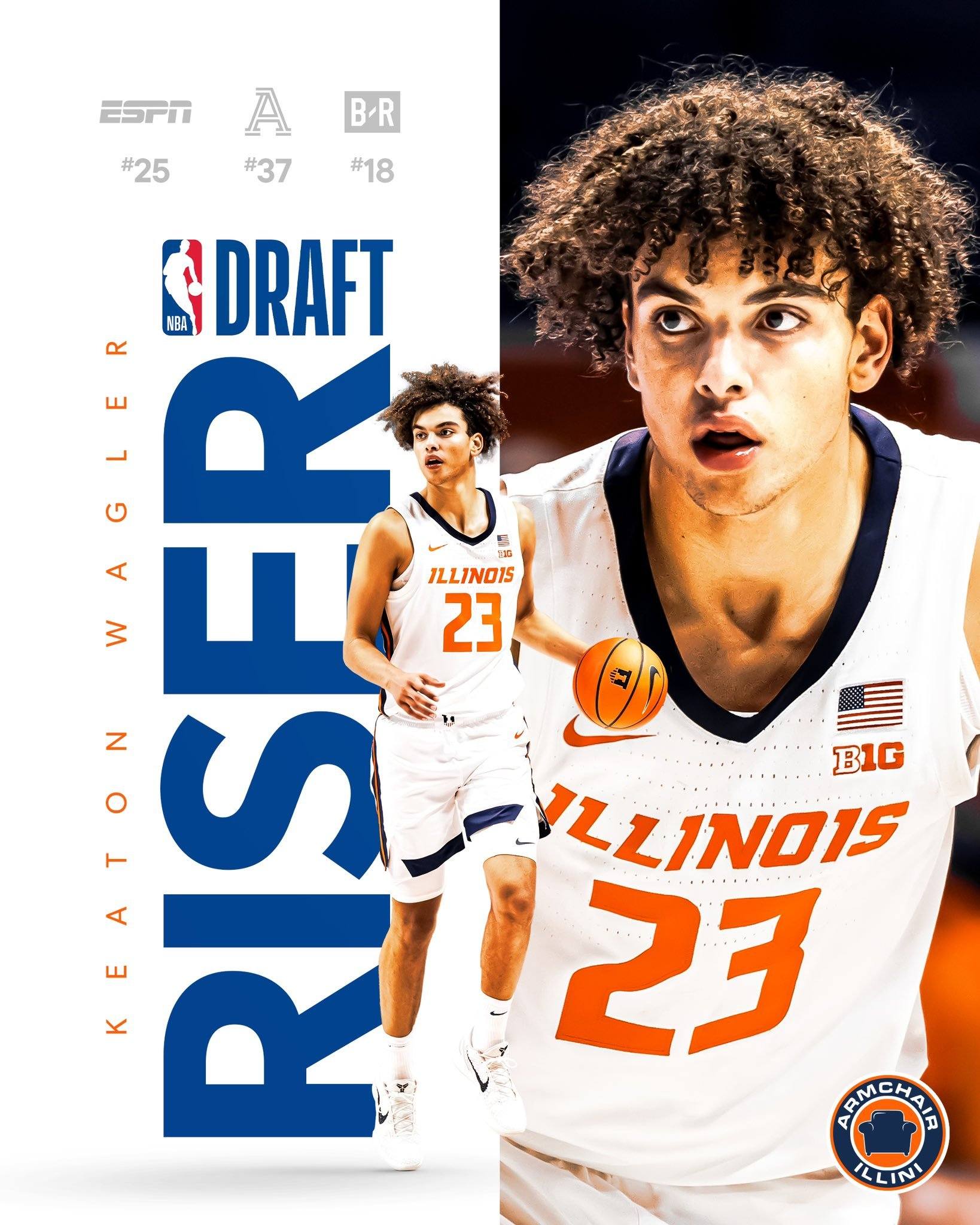 Illini guard Keaton Wagler