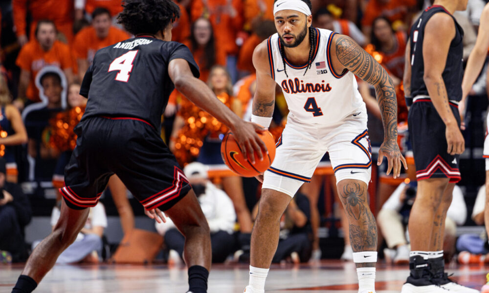 Illinois Basketball. PG Kylan Boswell. Photo Credit: David Pollak - Armchair Illini.