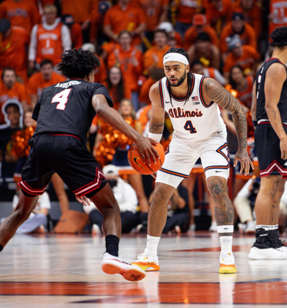Illinois Basketball. PG Kylan Boswell. Photo Credit: David Pollak - Armchair Illini.