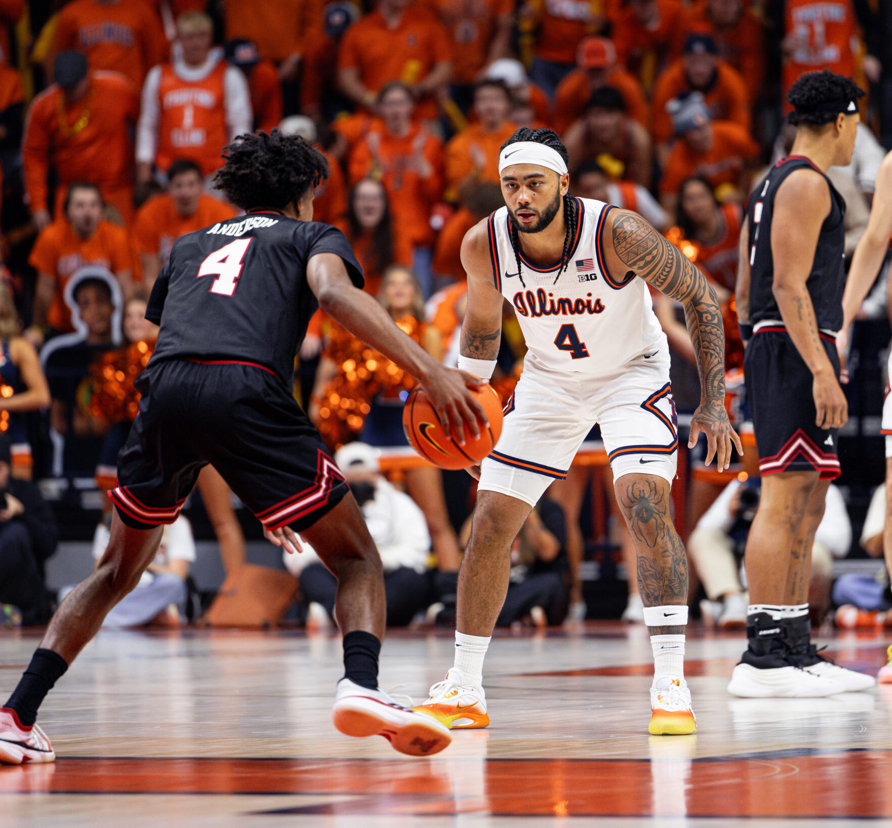 Illinois Basketball. PG Kylan Boswell. Photo Credit: David Pollak - Armchair Illini.