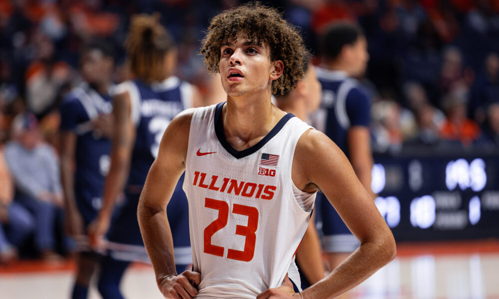 Illinois basketball guard Keaton Wagler