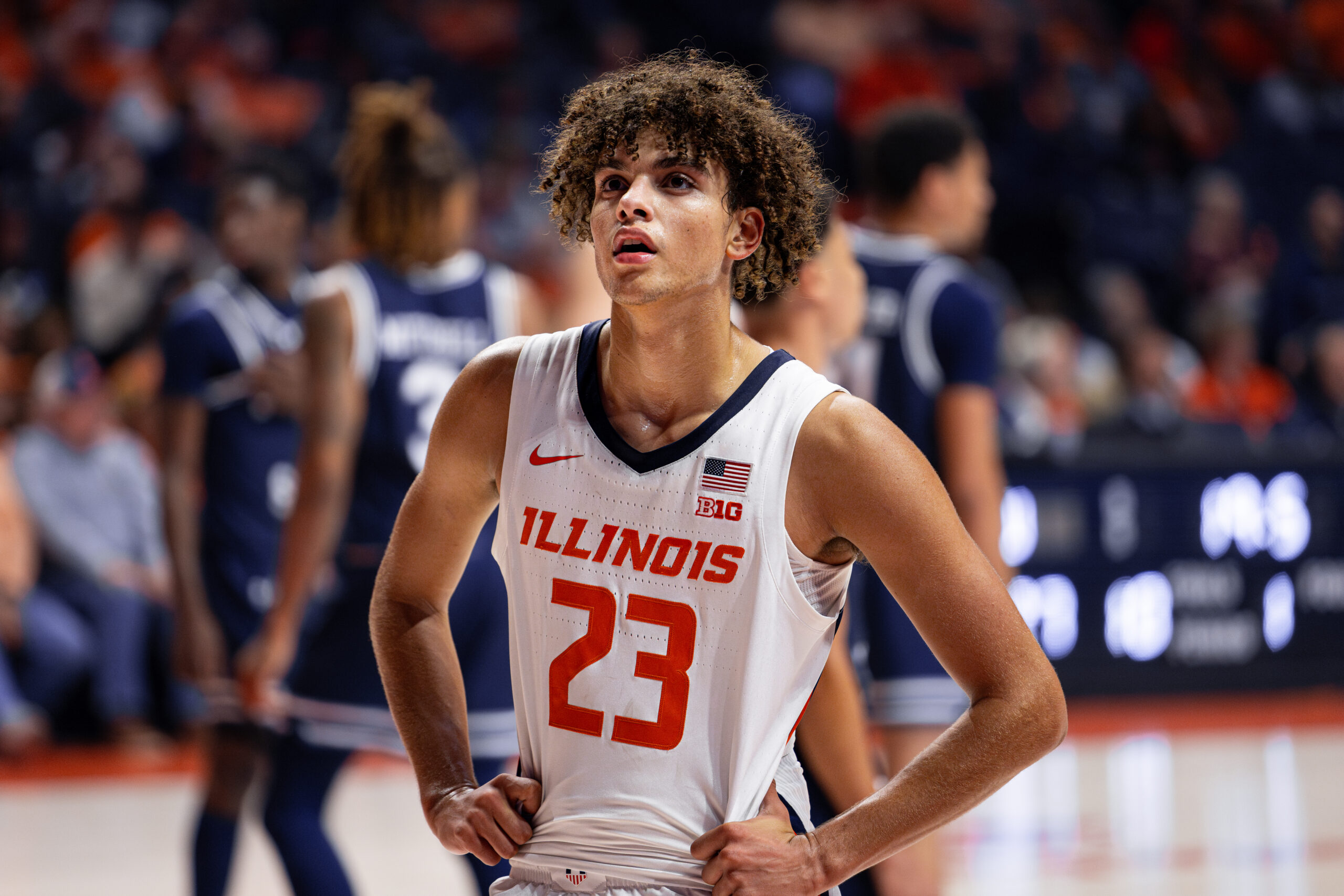 Illinois basketball guard Keaton Wagler