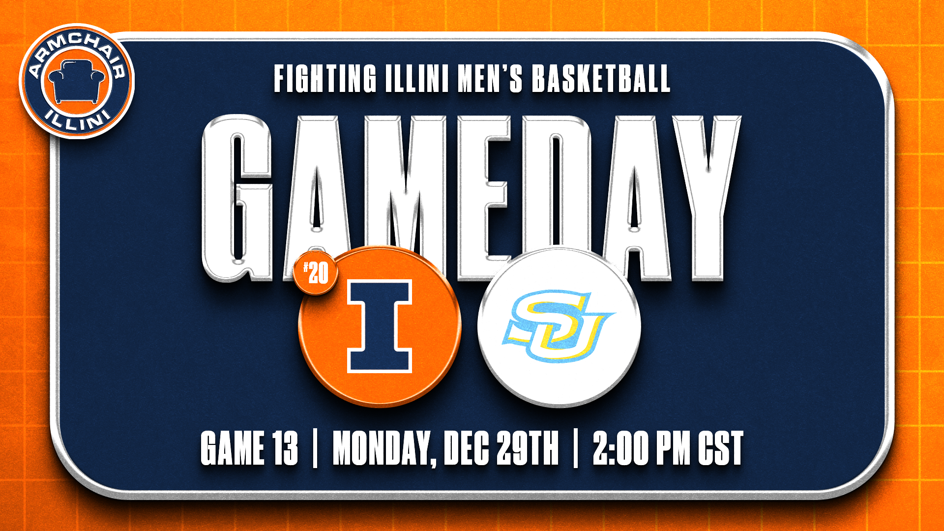 Illinois basketball to play Southern on December 29th.
