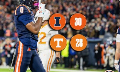 Graphic Credit: Alex Kyi - Armchair Illini. Photo Credit: Vincent Bruington. Illinois Football.
